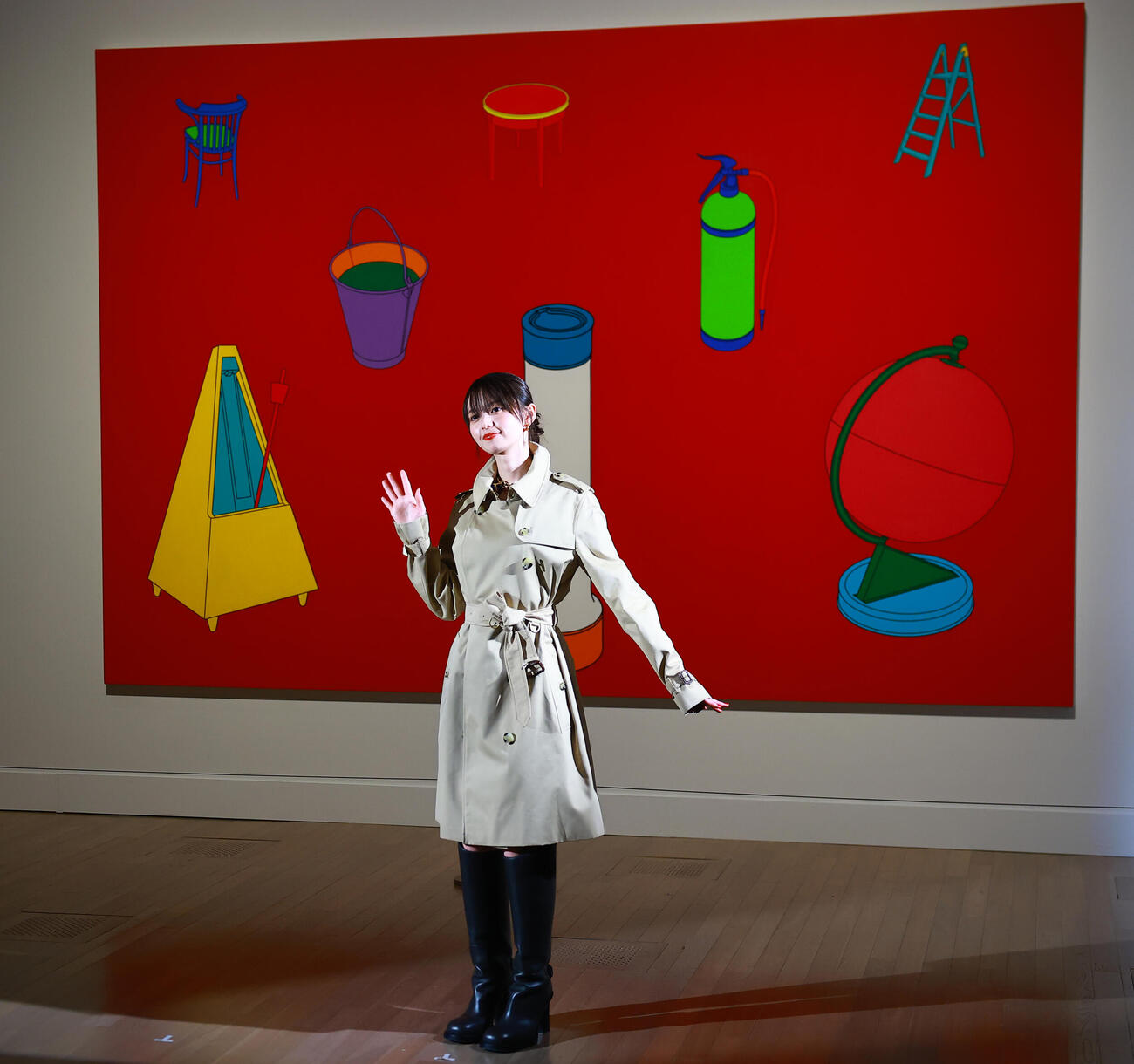 国立新美術館「テート美術館－YBA＆BEYOND　世界を変えた90s英国アート」の会見に登場したアンバサダーの齋藤飛鳥（撮影・野上伸悟）