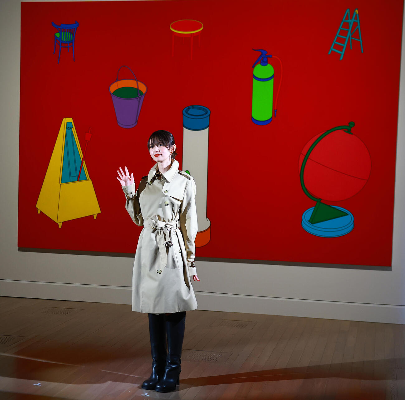 国立新美術館「テート美術館－YBA＆BEYOND　世界を変えた90s英国アート」の会見に登場したアンバサダーの齋藤飛鳥（撮影・野上伸悟）
