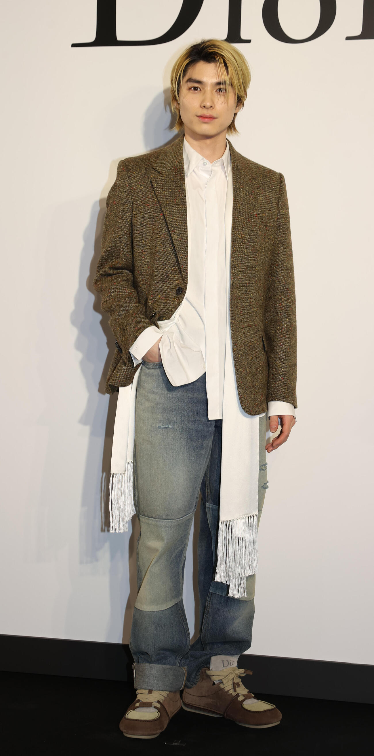 「ディオール　バンブー　パビリオン」オープンイベントに登場した本田響矢（撮影・柴田隆二）