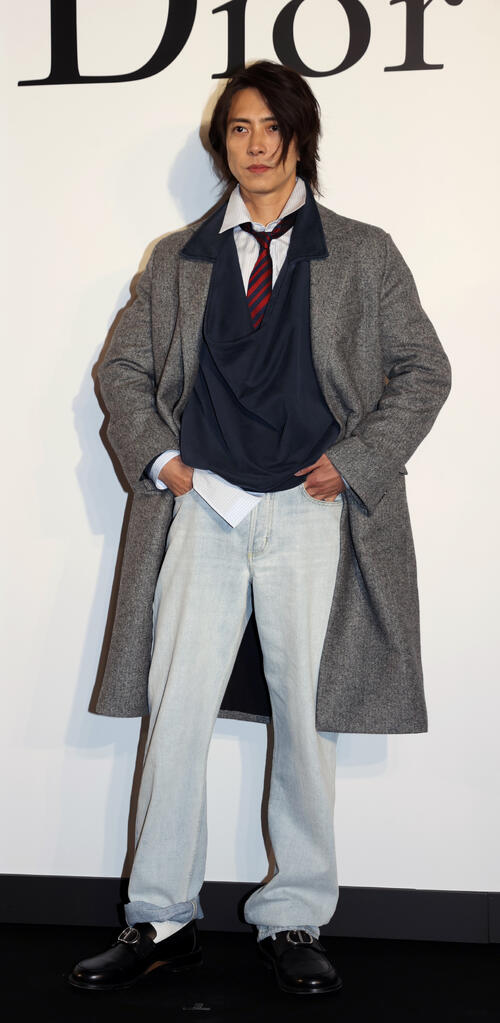 「ディオール　バンブー　パビリオン」オープンイベントに登場した山下智久（撮影・柴田隆二）