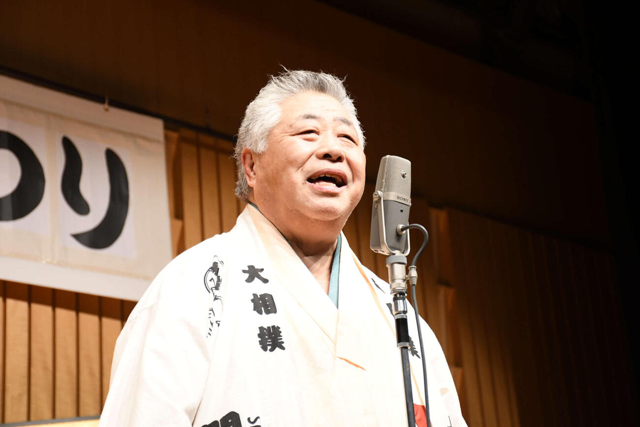 関西演芸協会まつりに出演した桂文福（撮影・阪口孝志）