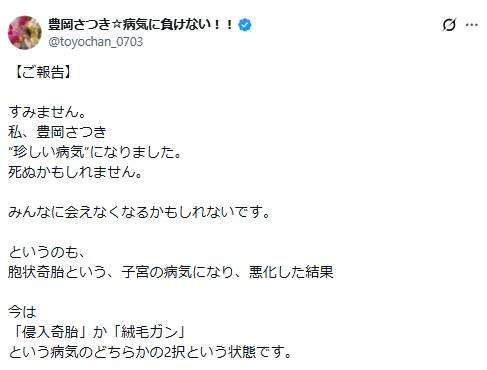 豊岡さつきのXから