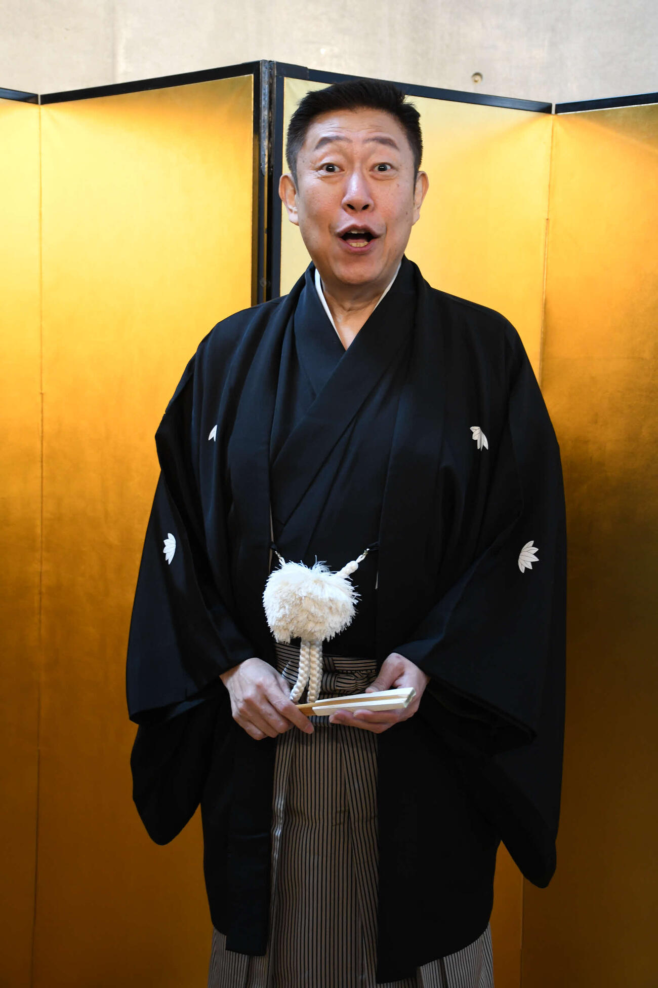 芸歴40周年記念独演会を開催する笑福亭鶴二（撮影・阪口孝志）