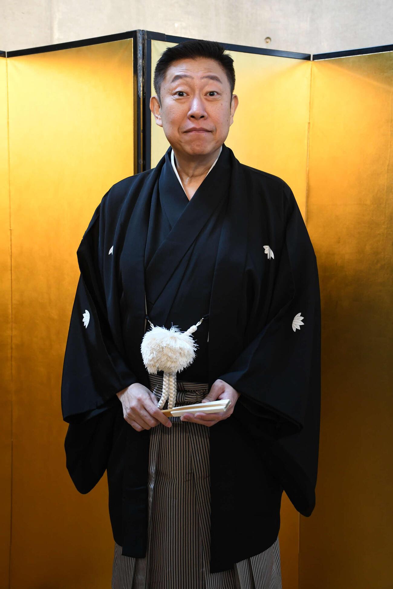 芸歴40周年記念独演会を開催する笑福亭鶴二（撮影・阪口孝志）