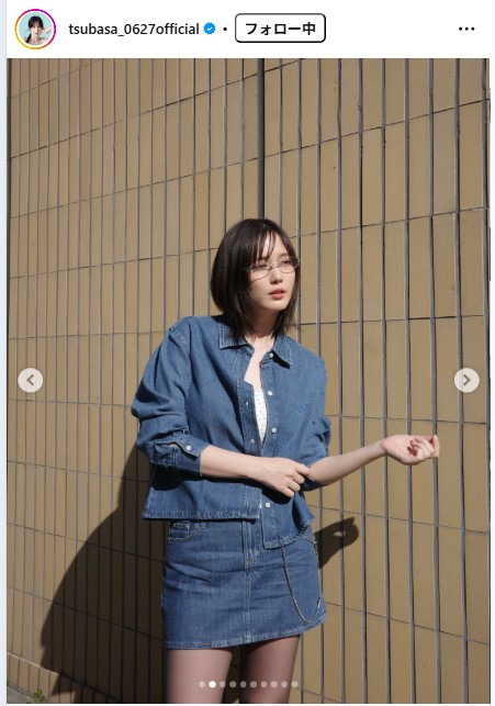 定価2.4万 本田翼着用　未使用メゾンスペシャル　バイカラー デニムパンツ36 本田翼、デニムミニスカ黒ストッキング太もも「美脚」コーデ公開「エロ