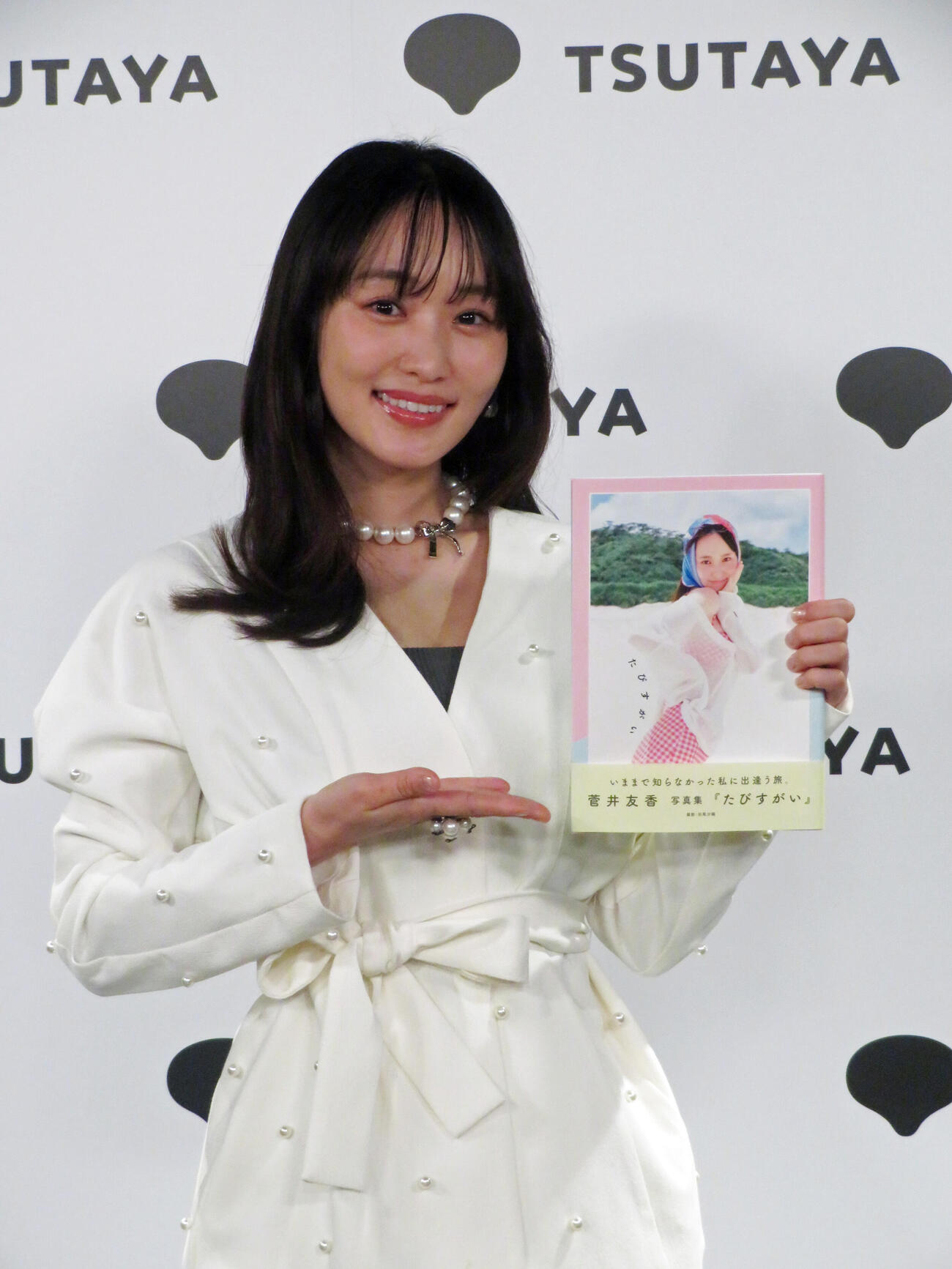 写真集「たびすがい」発売記念イベントに出席した菅井友香（撮影・川田和博）
