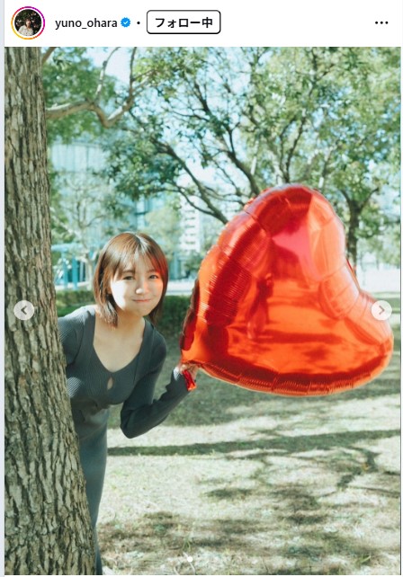 大原優乃のインスタグラムから