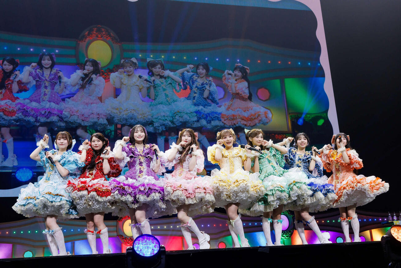 KAWAII LAB．4周年記念イベント最終日に単独公演を行ったCUTIE STREET　撮影：ヨシモリユウナ