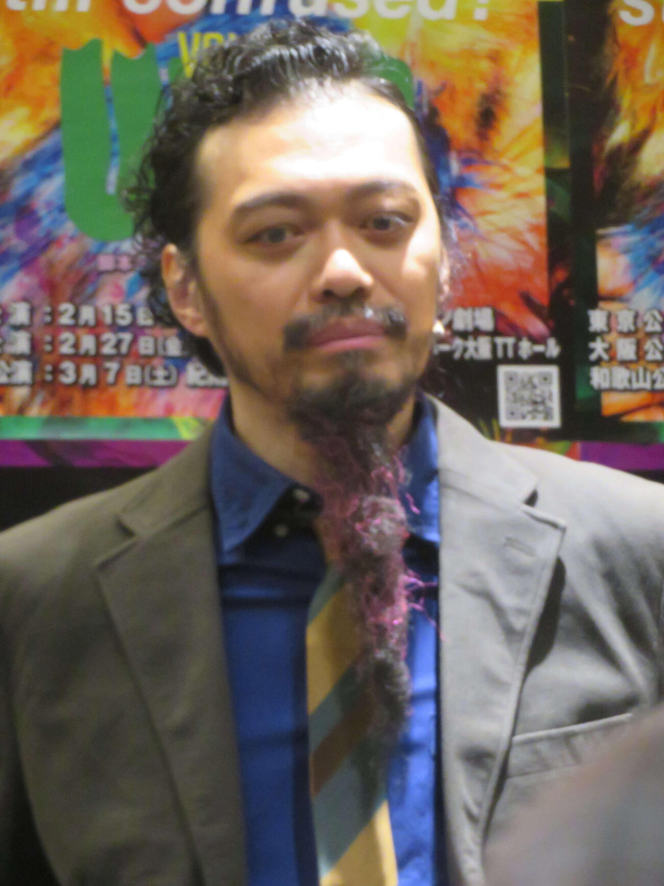 ミュージカル「ume－今昔不届者歌劇－」取材会に出席した丸尾丸一郎（撮影・川田和博）
