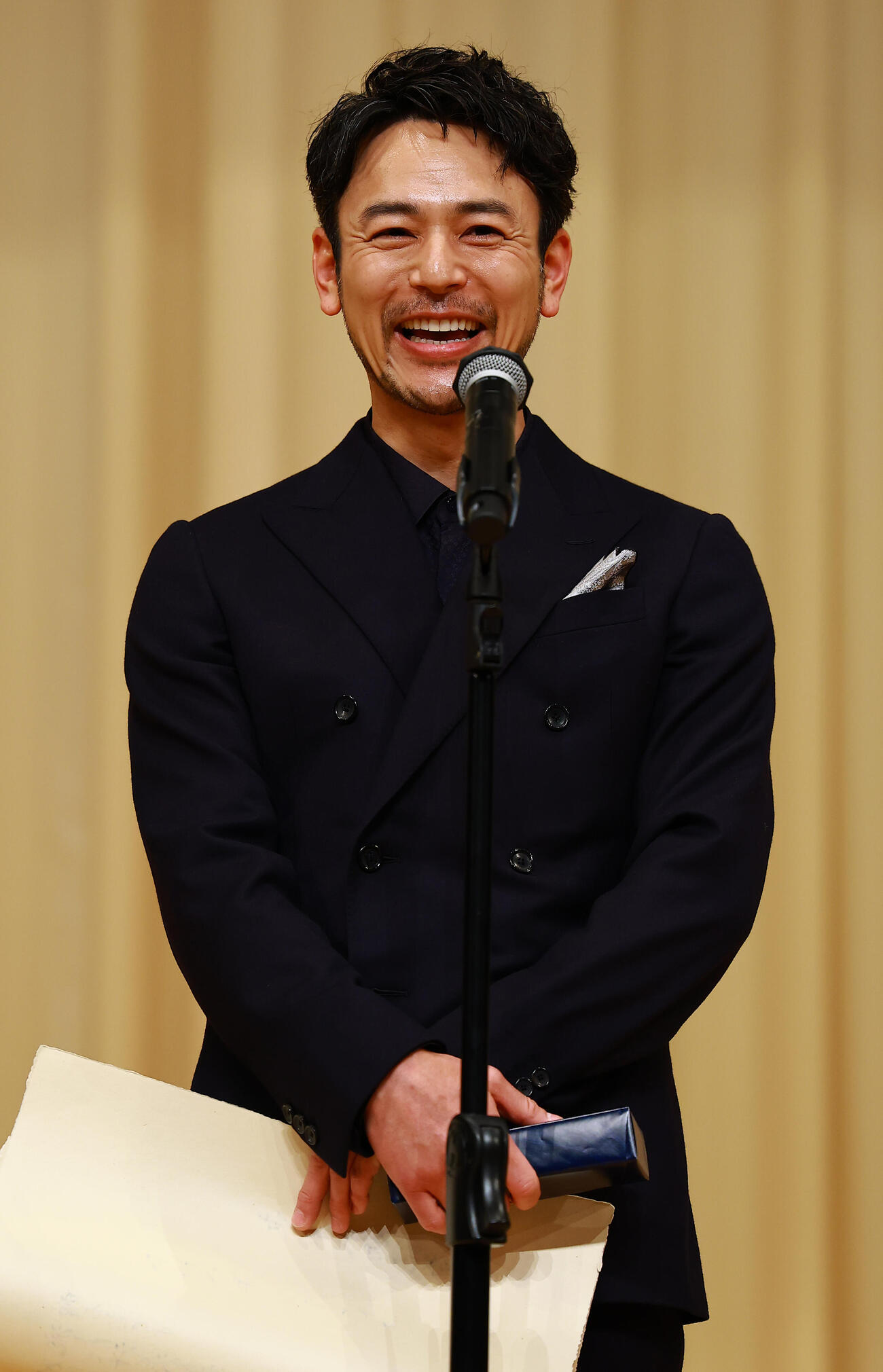 「宝島」で主演男優賞を受賞した妻夫木聡（撮影・野上伸悟）