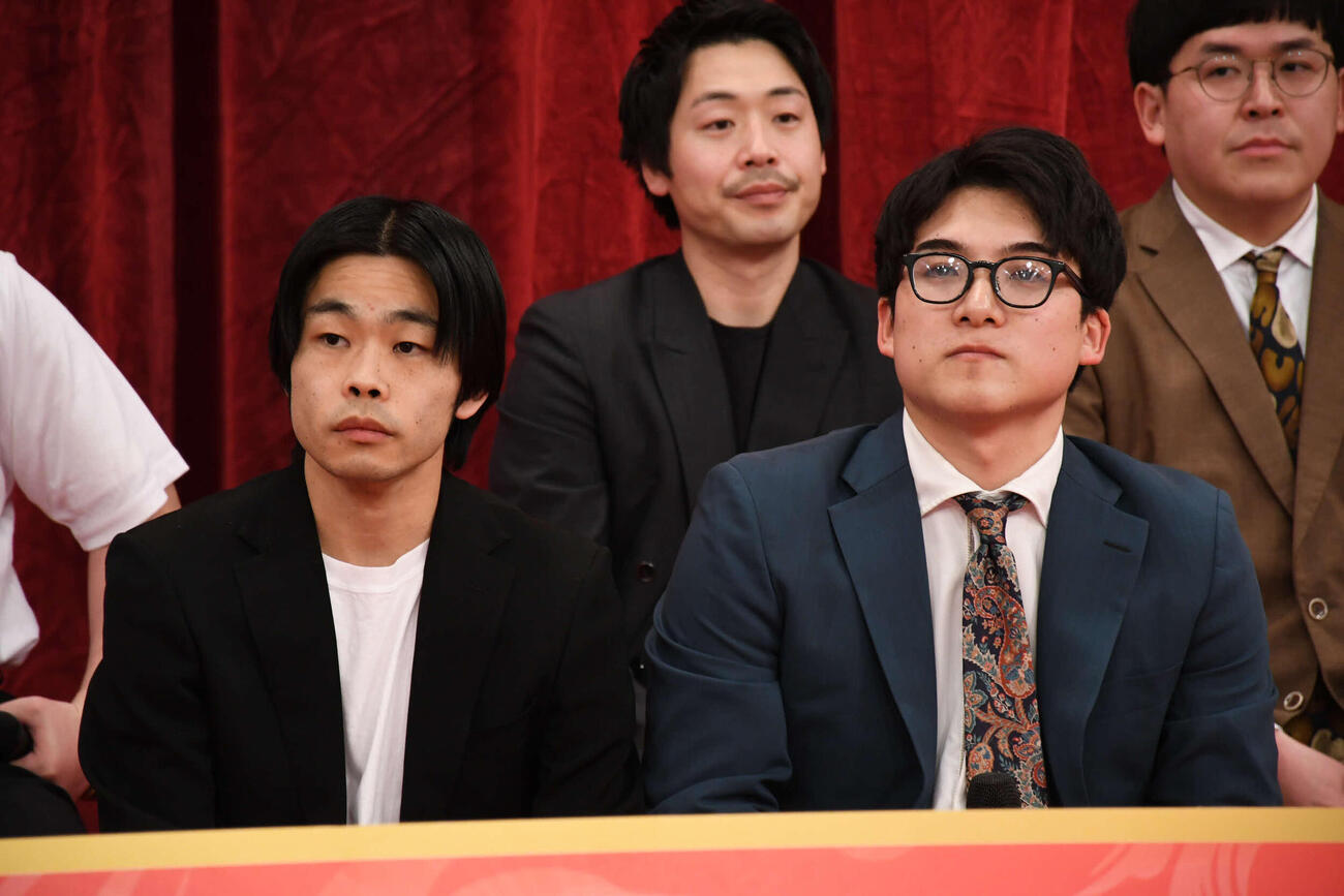 「第15回ytv漫才新人賞決定戦」に出場するぎょうぶ為国（左）と澤畑健二（撮影・阪口孝志）