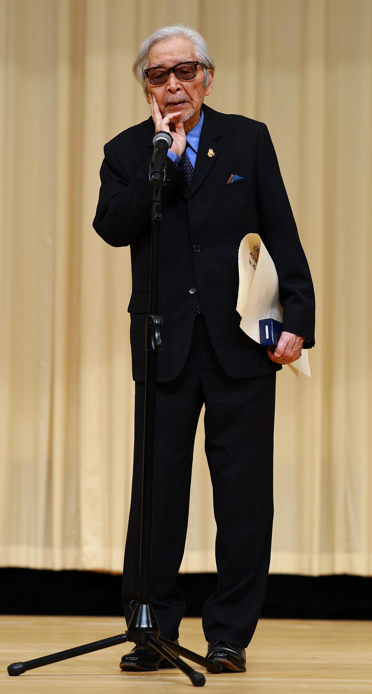 スピーチする監督賞の山田洋次監督（撮影・野上伸悟）