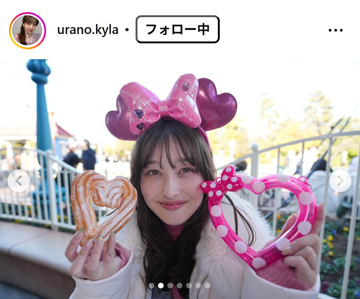 浦野芽良アナのインスタグラムから