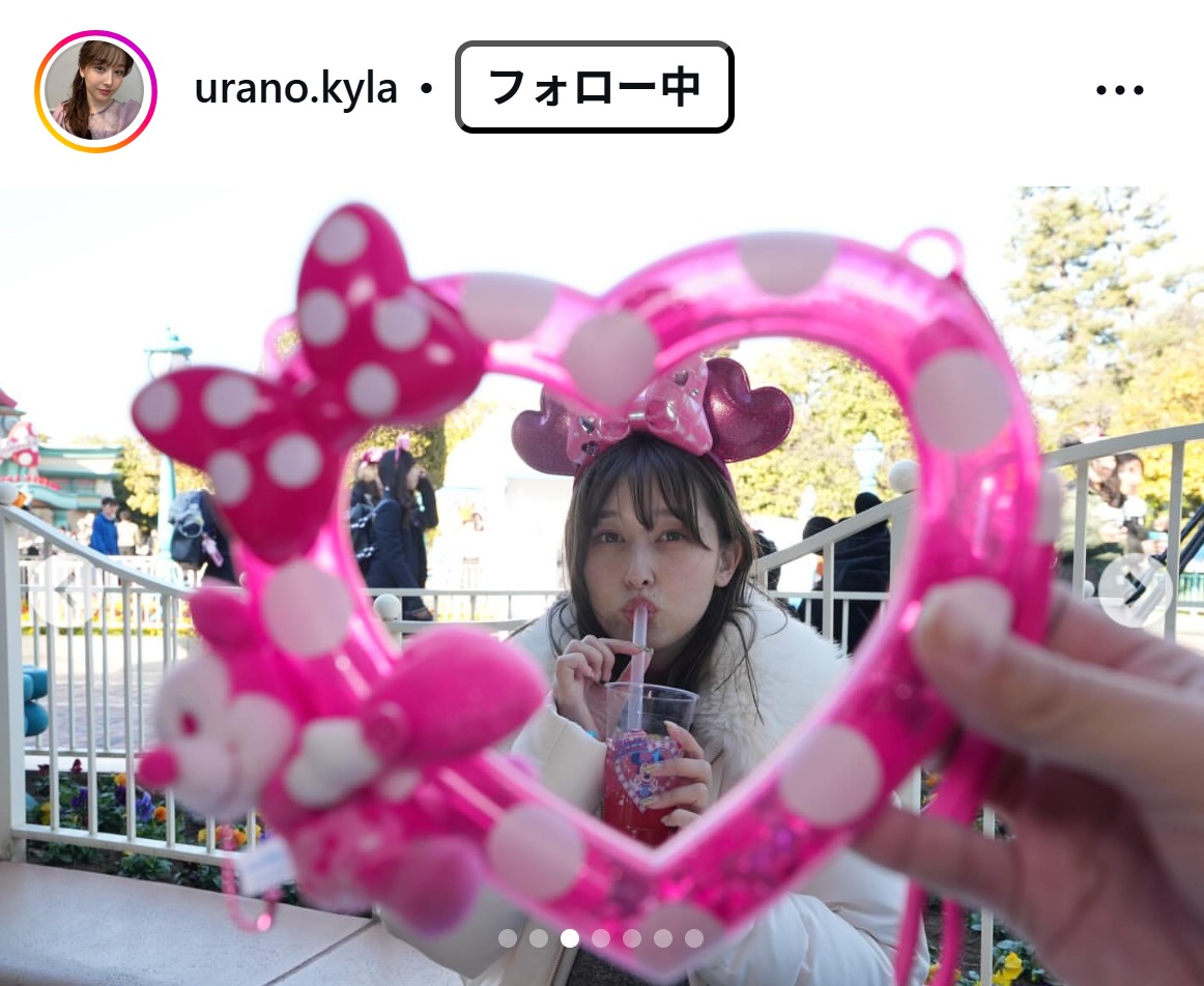 浦野芽良アナのインスタグラムから