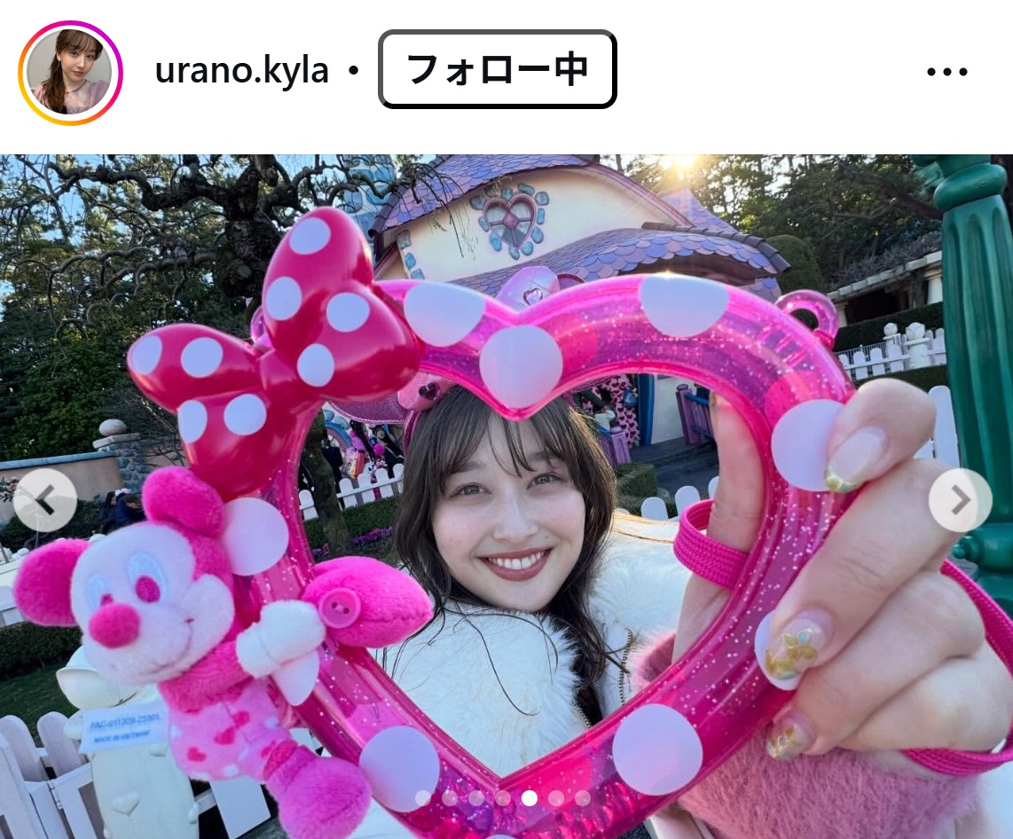 浦野芽良アナのインスタグラムから
