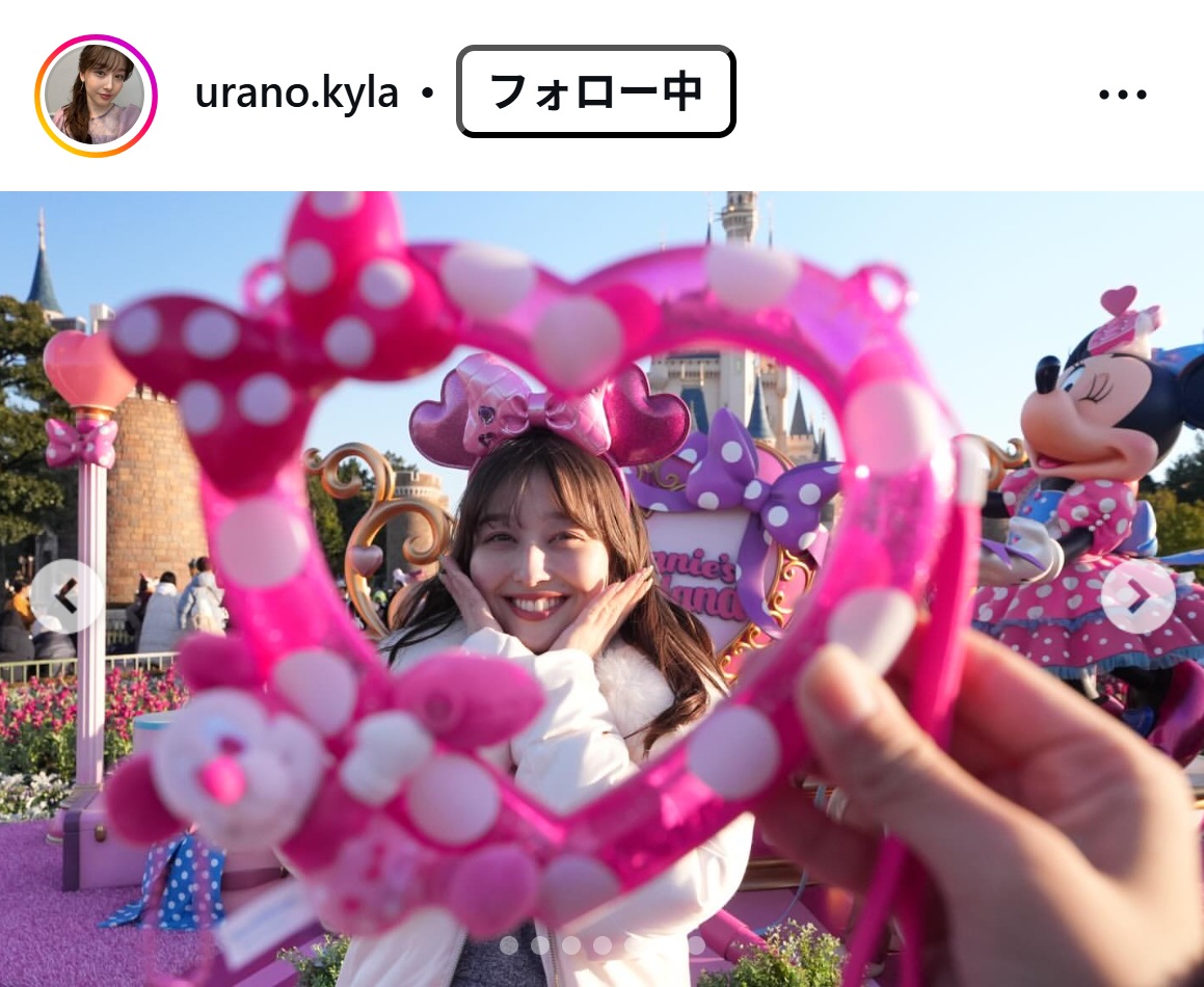 浦野芽良アナのインスタグラムから
