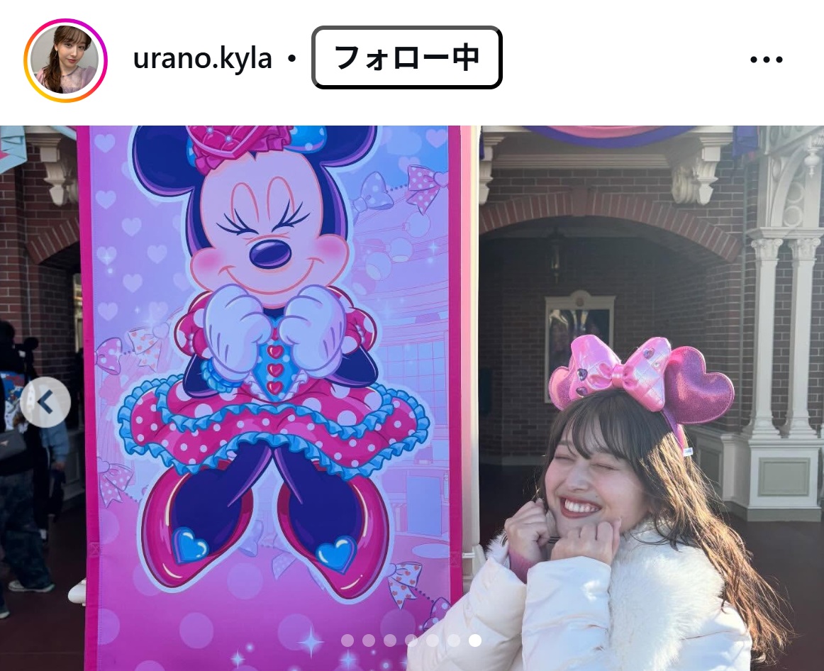 浦野芽良アナのインスタグラムから