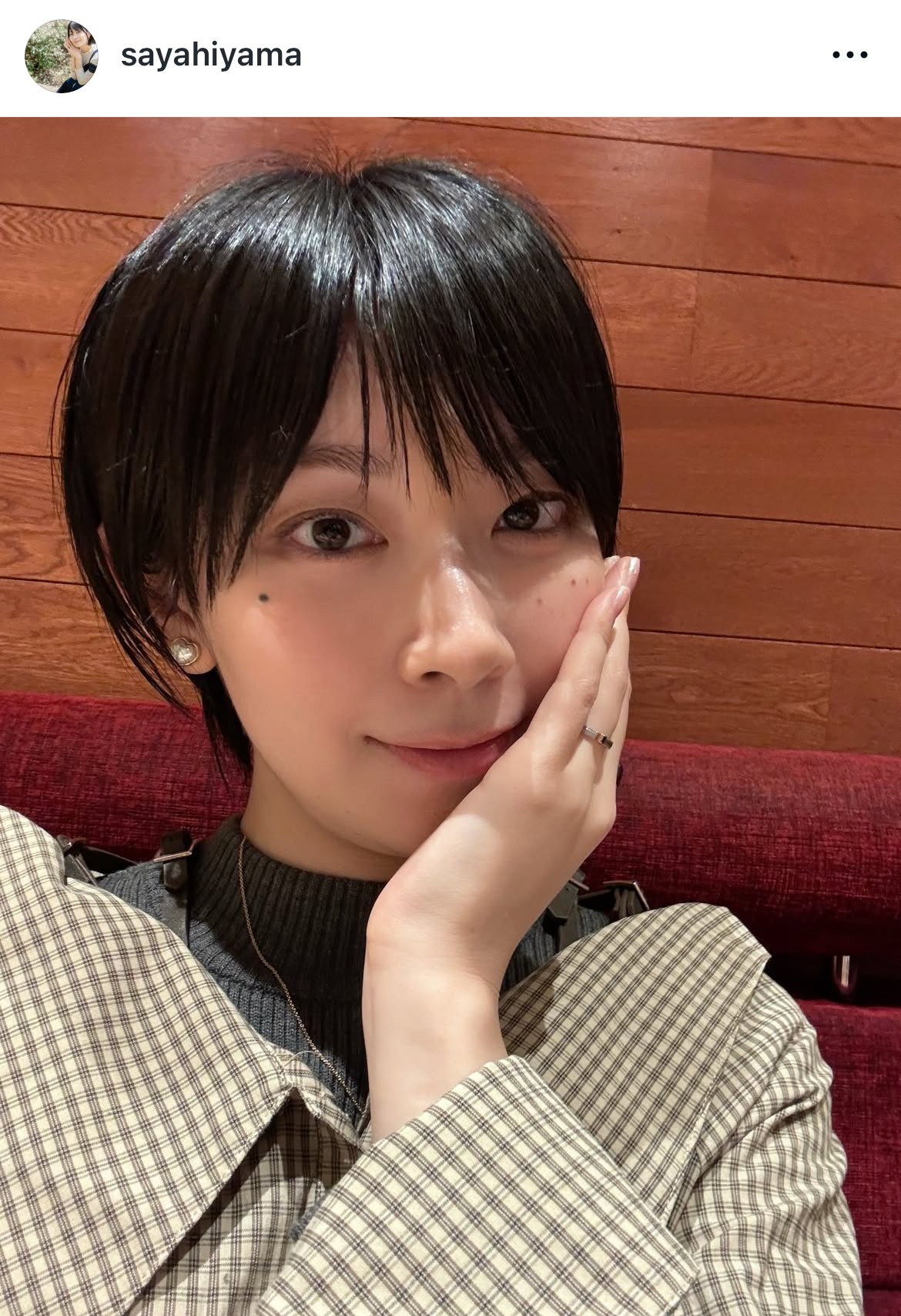 檜山沙耶のインスタグラムから