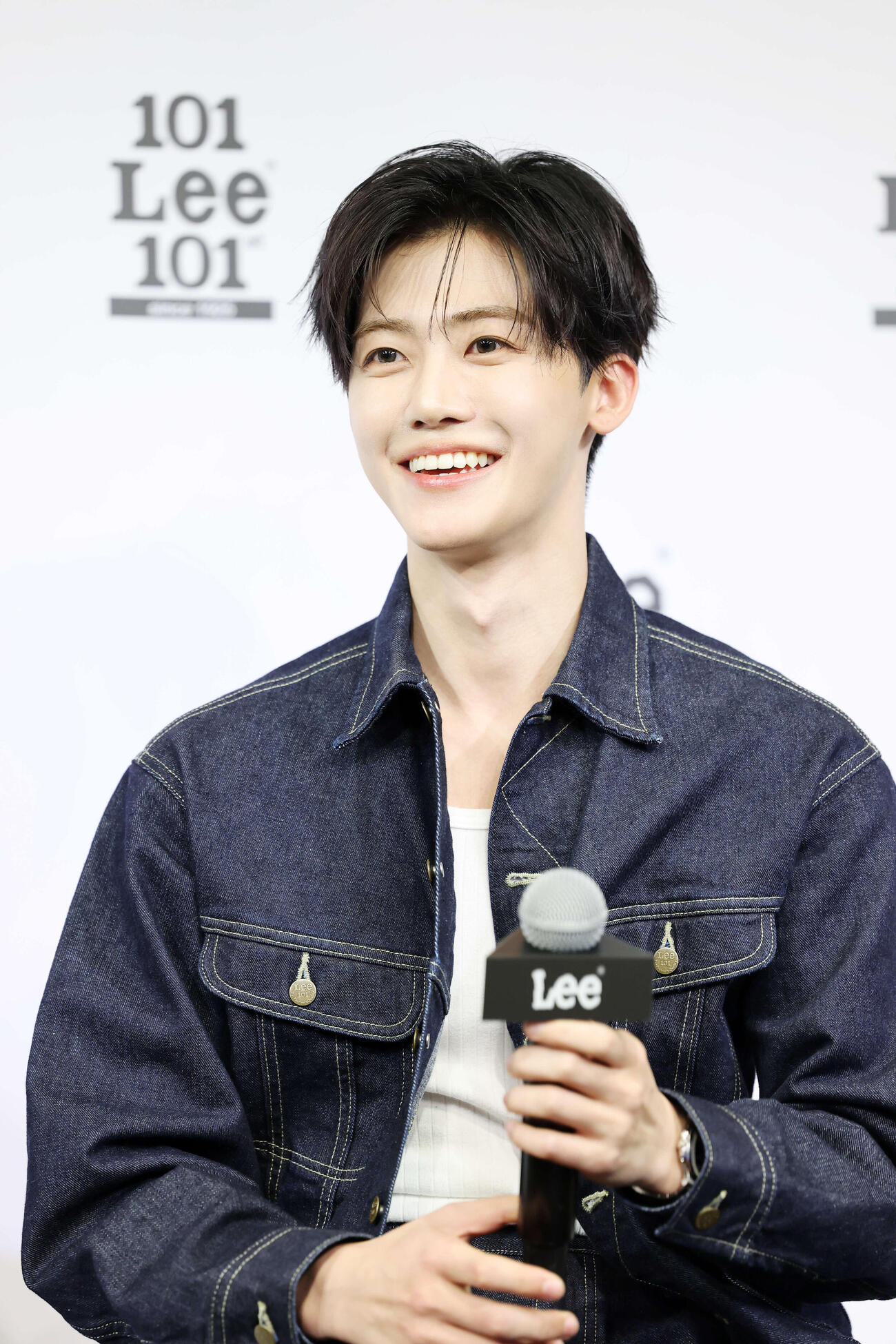 Lee APACブランドアンバサダーに就任したNCTのJAEMIN（撮影・鈴木正人）　