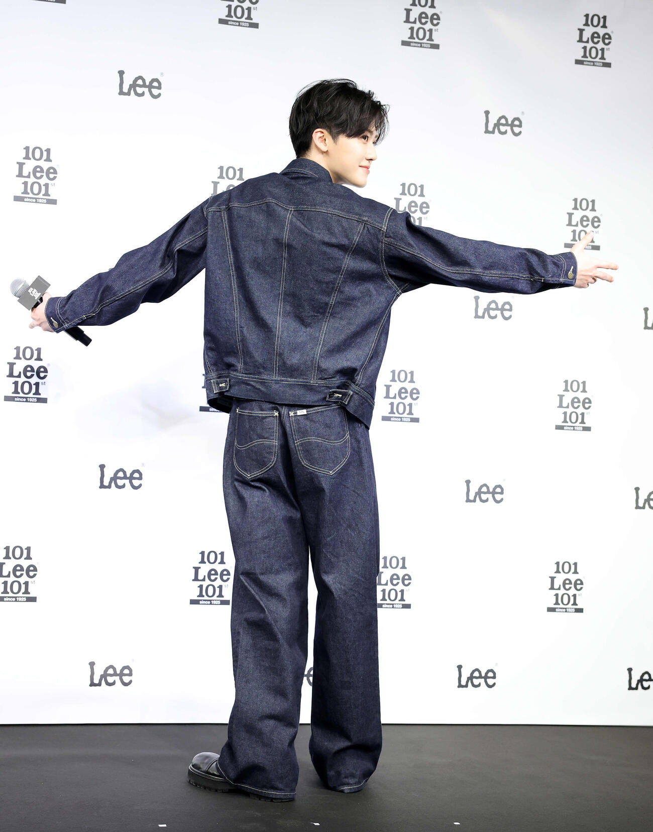 Lee APACブランドアンバサダーに就任したNCTのJAEMIN（撮影・鈴木正人）　