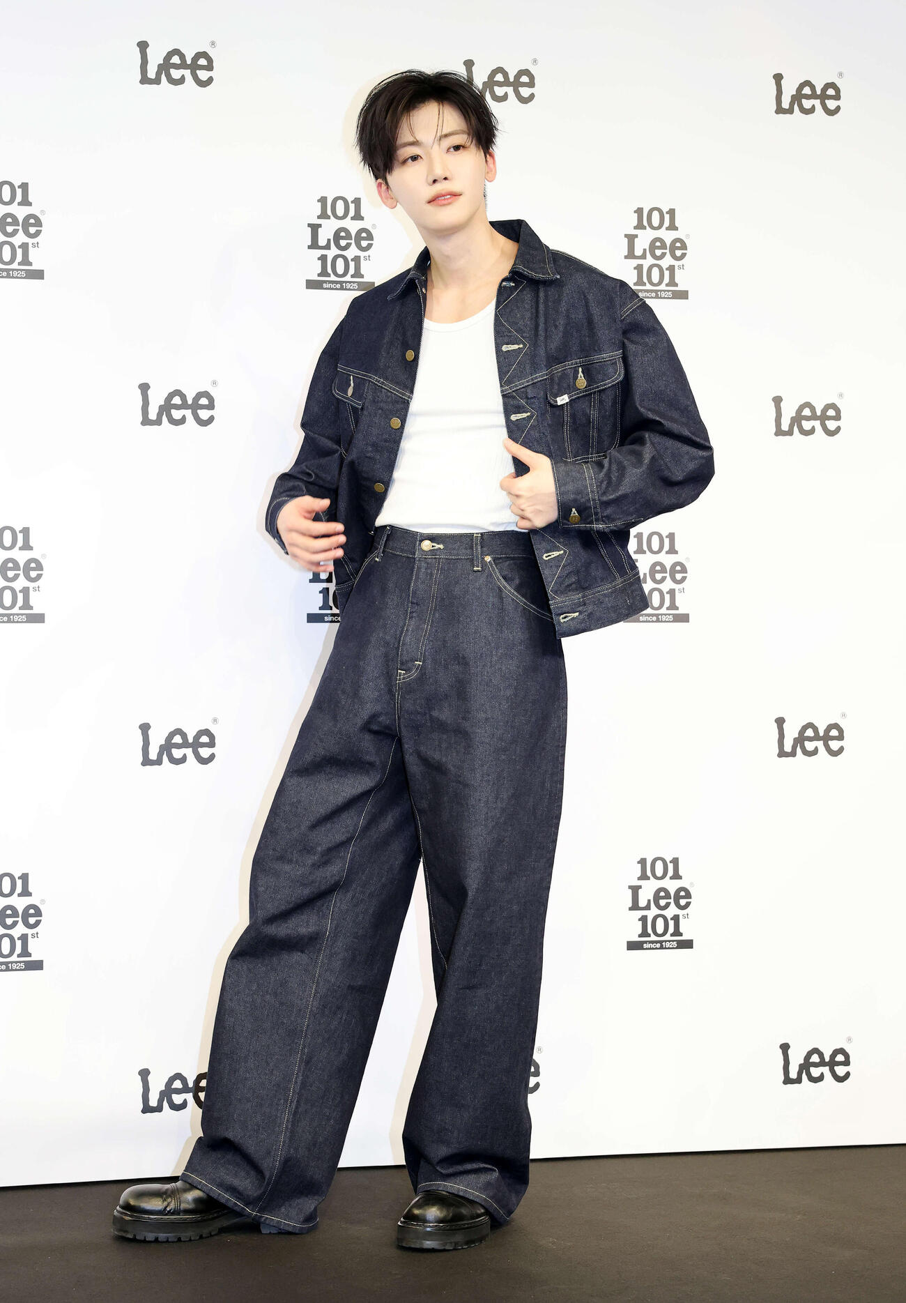 Lee APACブランドアンバサダーに就任したNCTのJAEMIN（撮影・鈴木正人）　