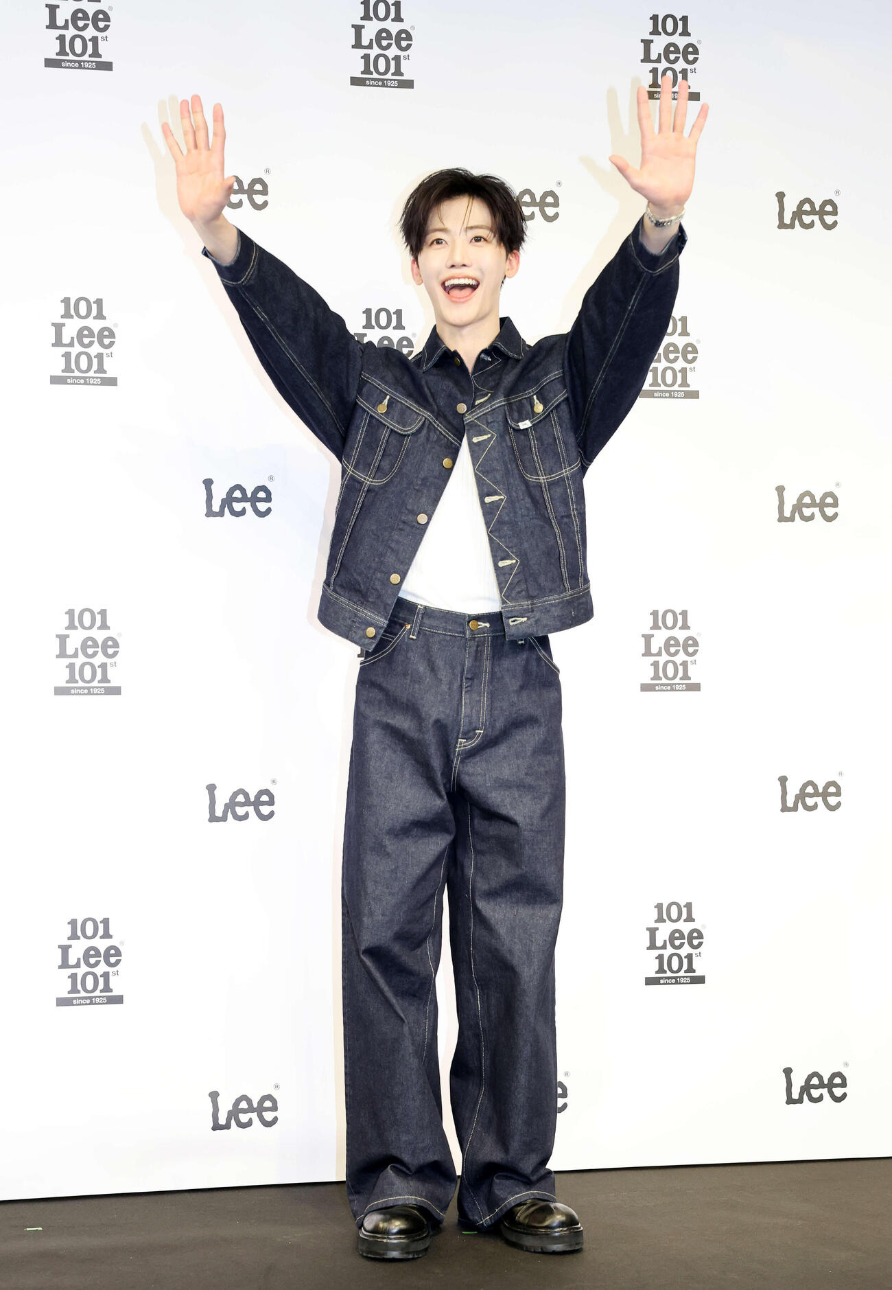 Lee APACブランドアンバサダーに就任したNCTのJAEMIN（撮影・鈴木正人）　