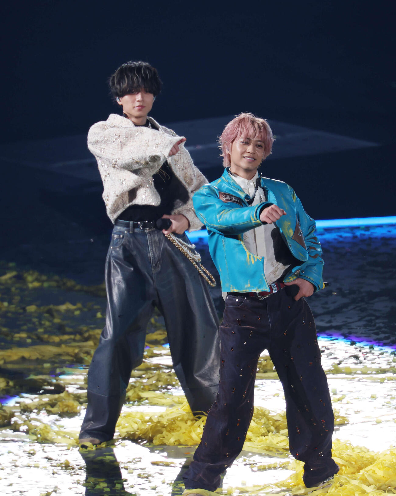 パフォーマンスを行うKing＆Prince（撮影・増田悦実）