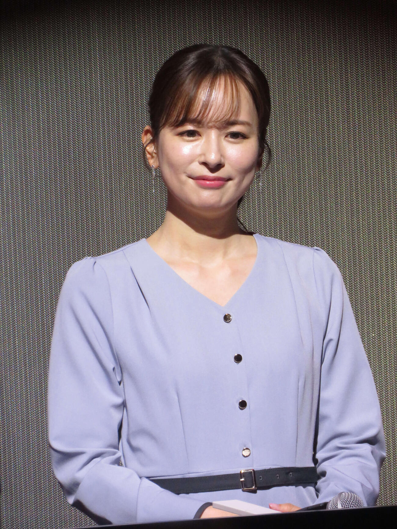 「Lemino」コンテンツ発表会2026でMCを務める皆藤愛子（撮影・村上幸将）
