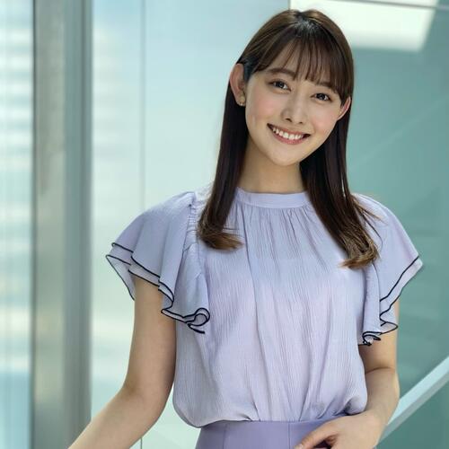 テレ朝・森山みなみアナ「美しさ、異次元」にっこり笑顔の春コーデに「神々しささえ感じる」