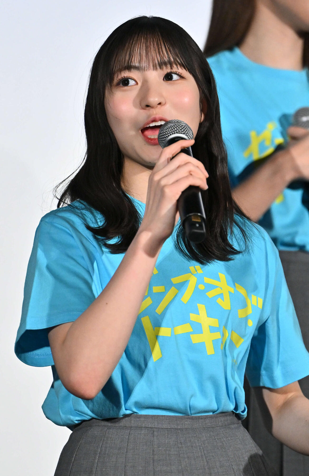 トークする日向坂46正源司陽子（撮影・滝沢徹郎）