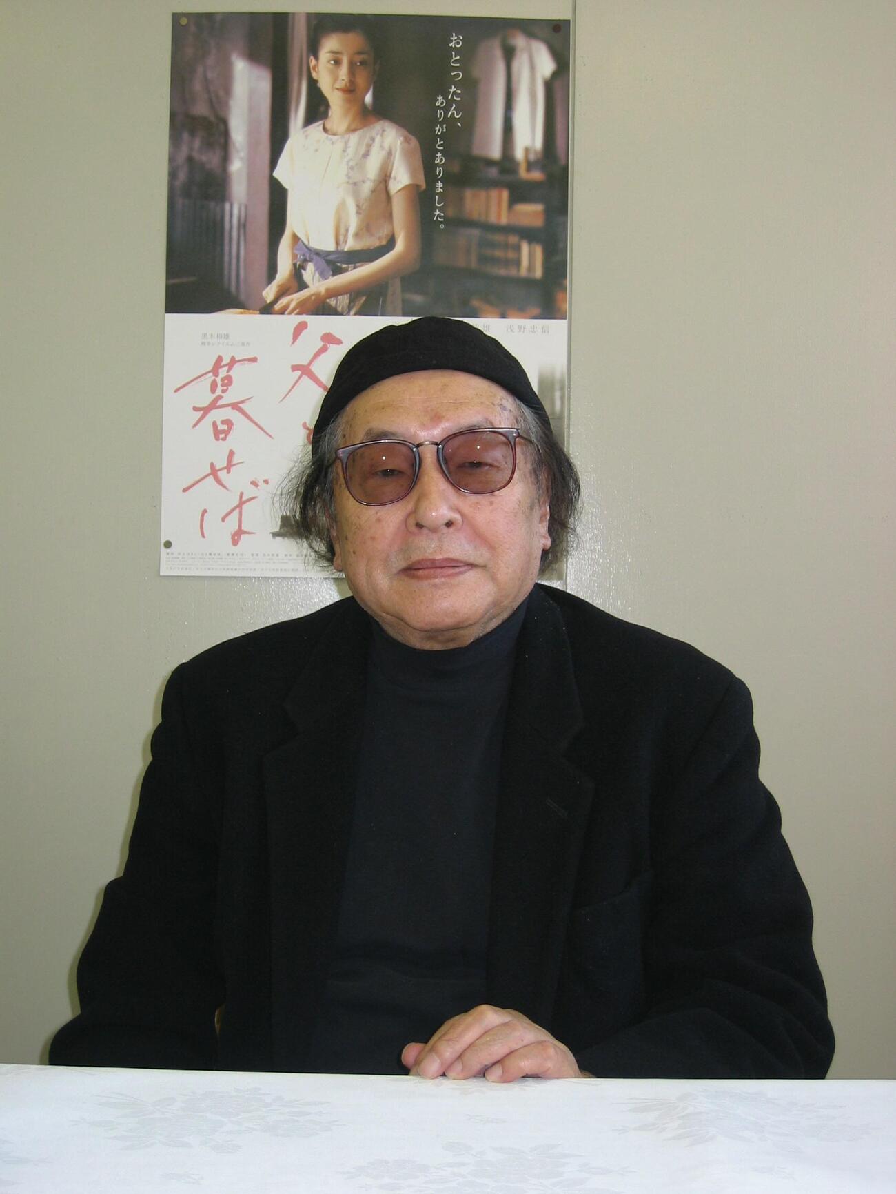 映画「美しい夏キリシマ」「父と暮せば」で監督賞を受賞した黒木和雄監督　2004／12／01
