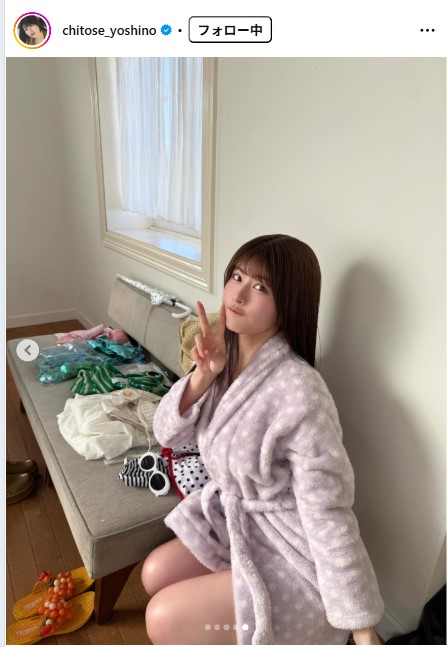 ちとせよしののインスタグラムから