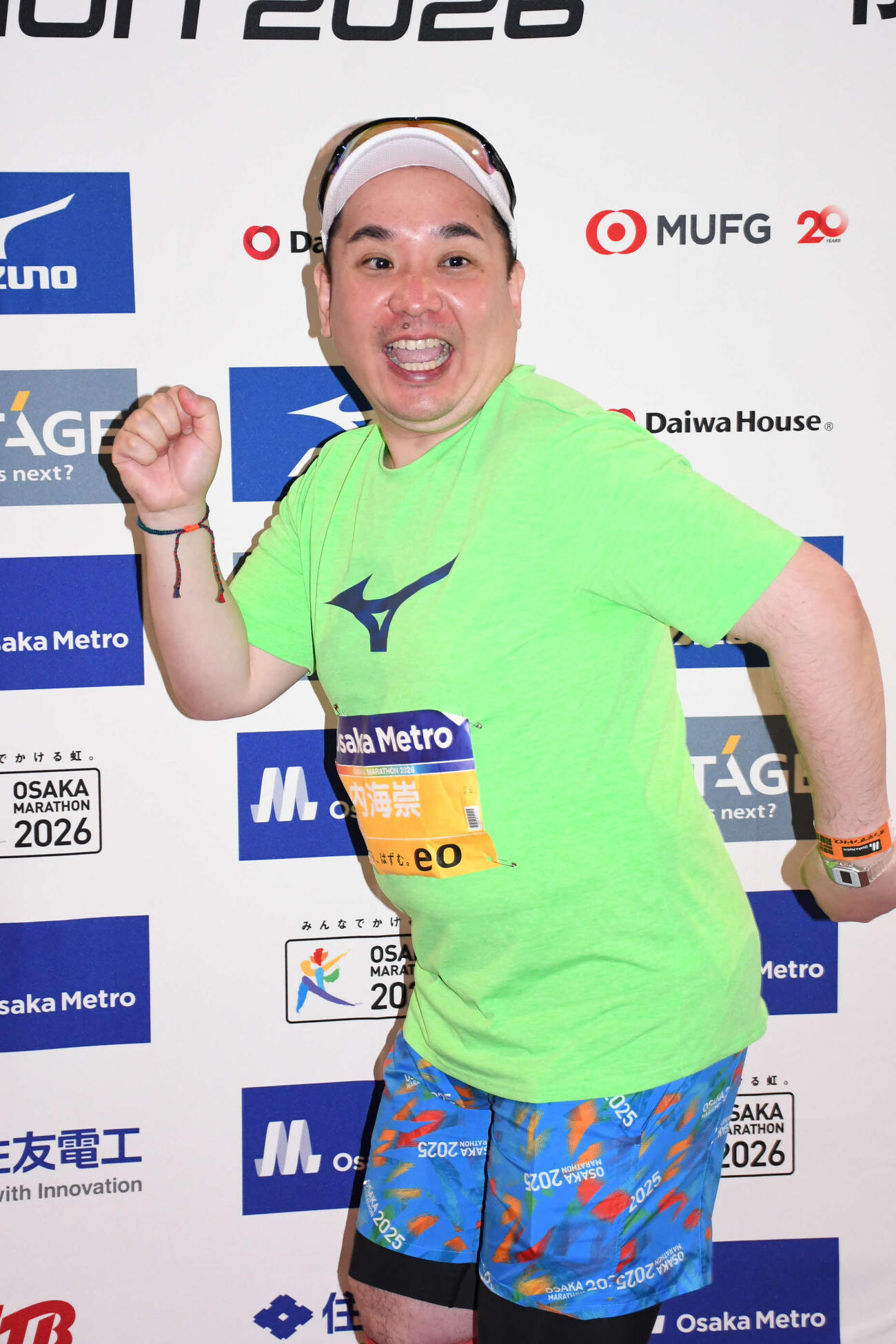 今年もタイムオーバーに終わったミルクボーイ内海崇（撮影・阪口孝志）