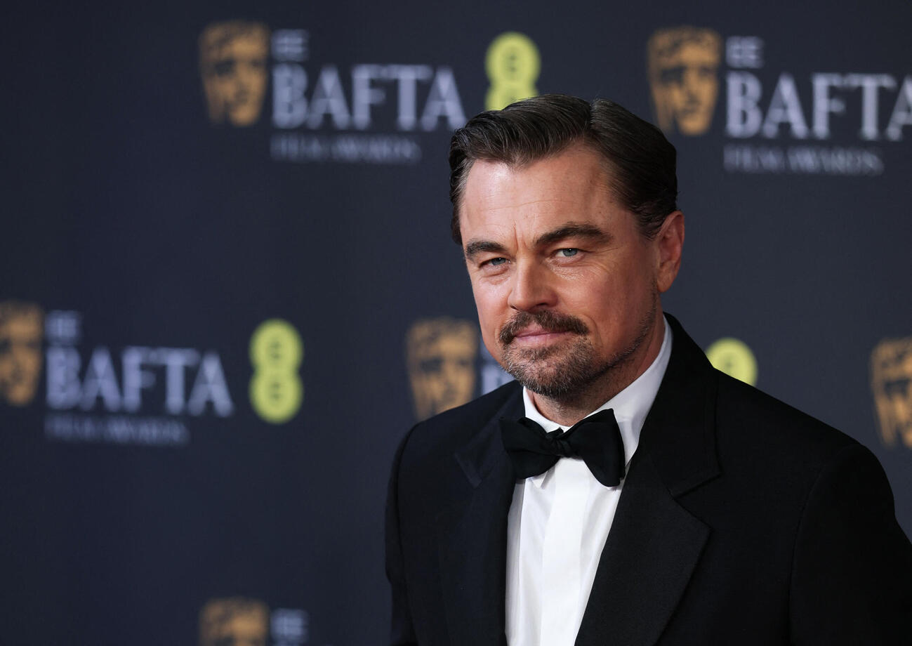 英国アカデミー賞（BAFTA）の授賞式に出席したレオナルド・ディカプリオ（ロイター）