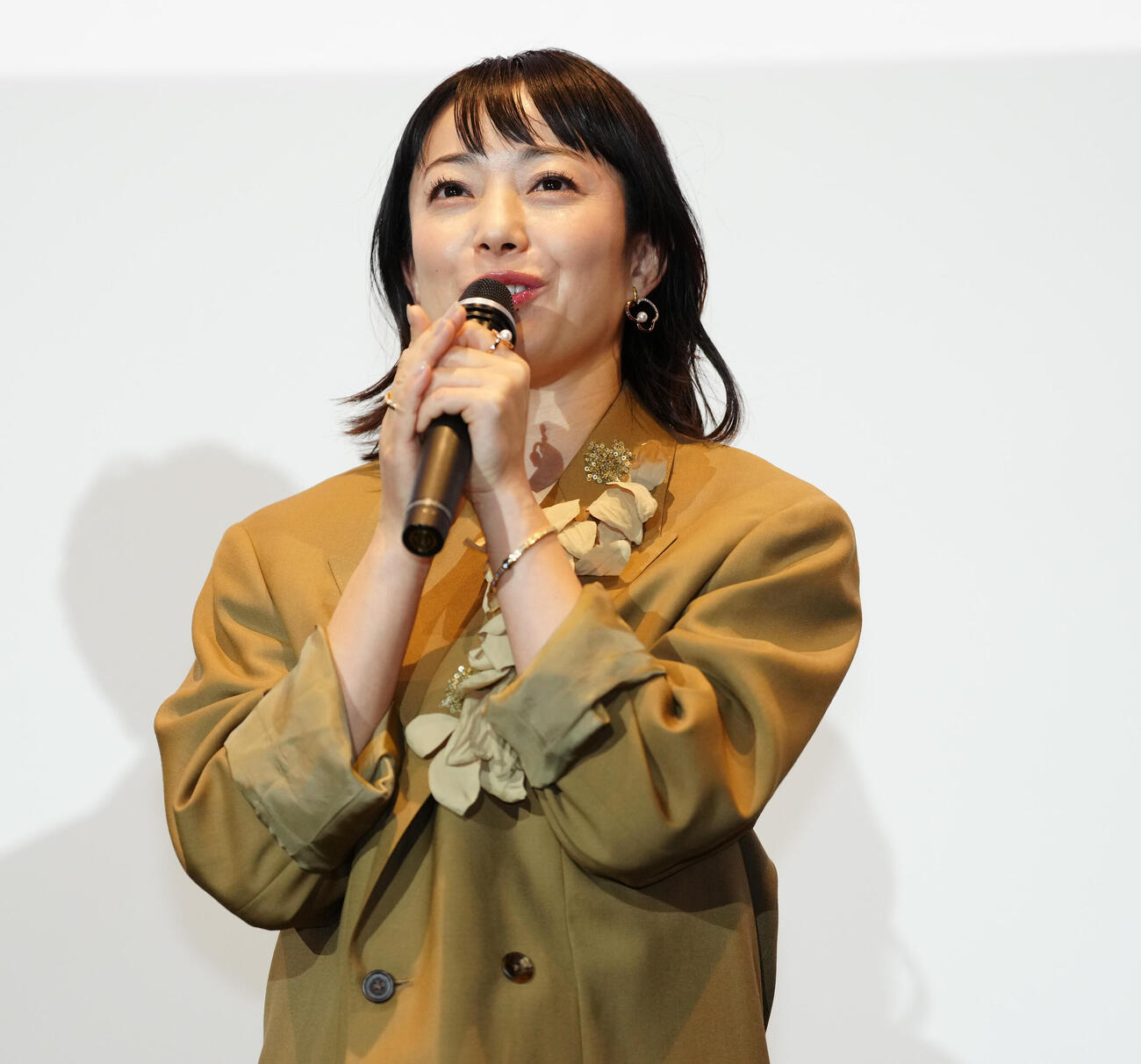 映画「90メートル」舞台あいさつ付き完成披露上映会に登壇した菅野美穂（撮影・鈴木みどり）