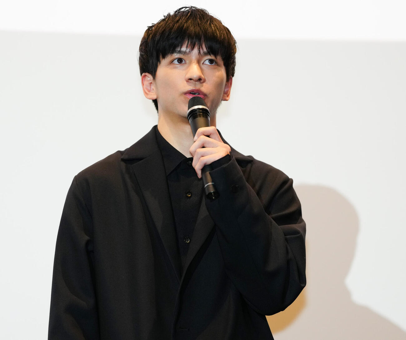 映画「90メートル」舞台あいさつ付き完成披露上映会に登壇した田中偉登（撮影・鈴木みどり）