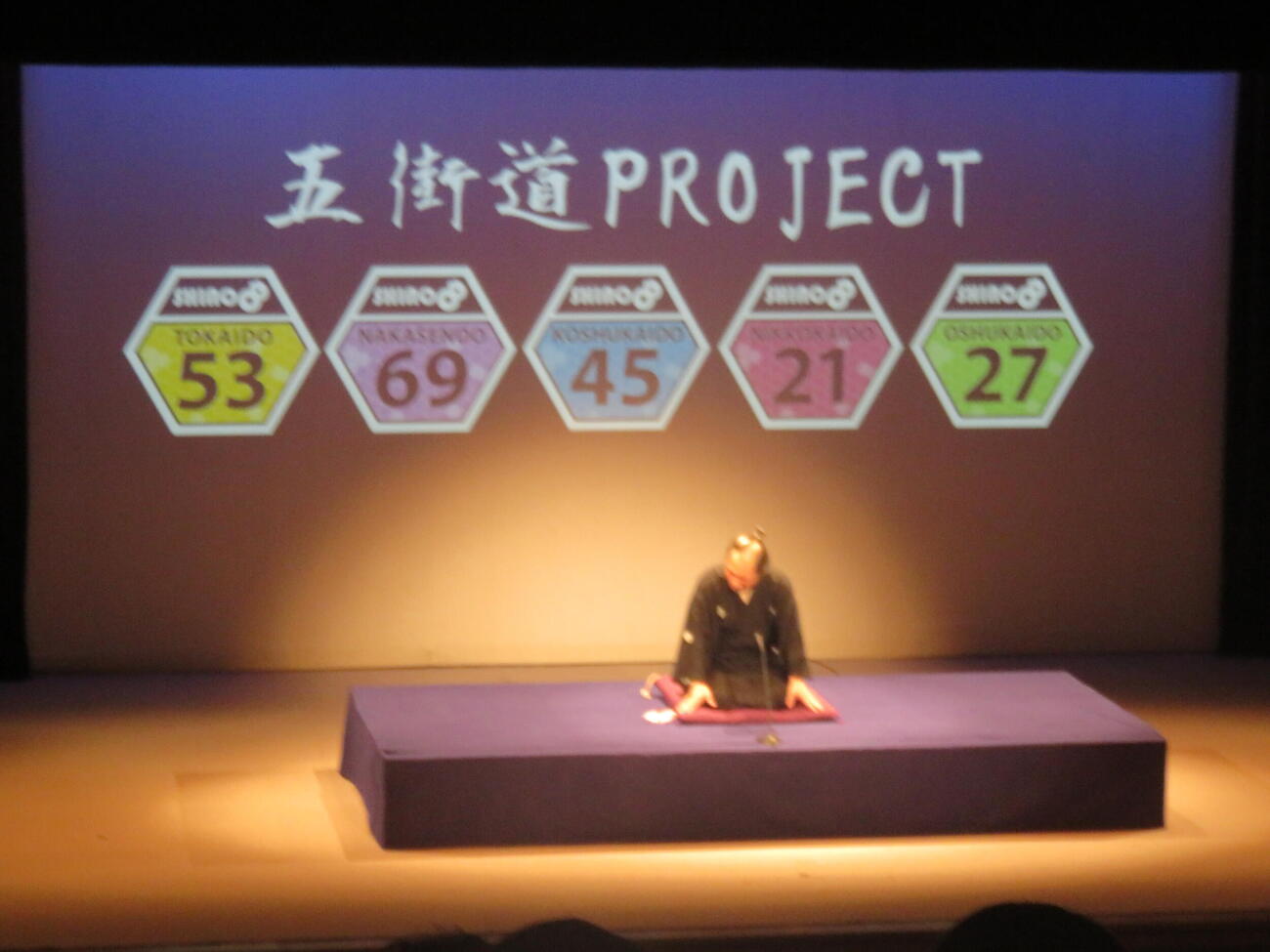 「五街道プロジェクト」を発表する立川志の八