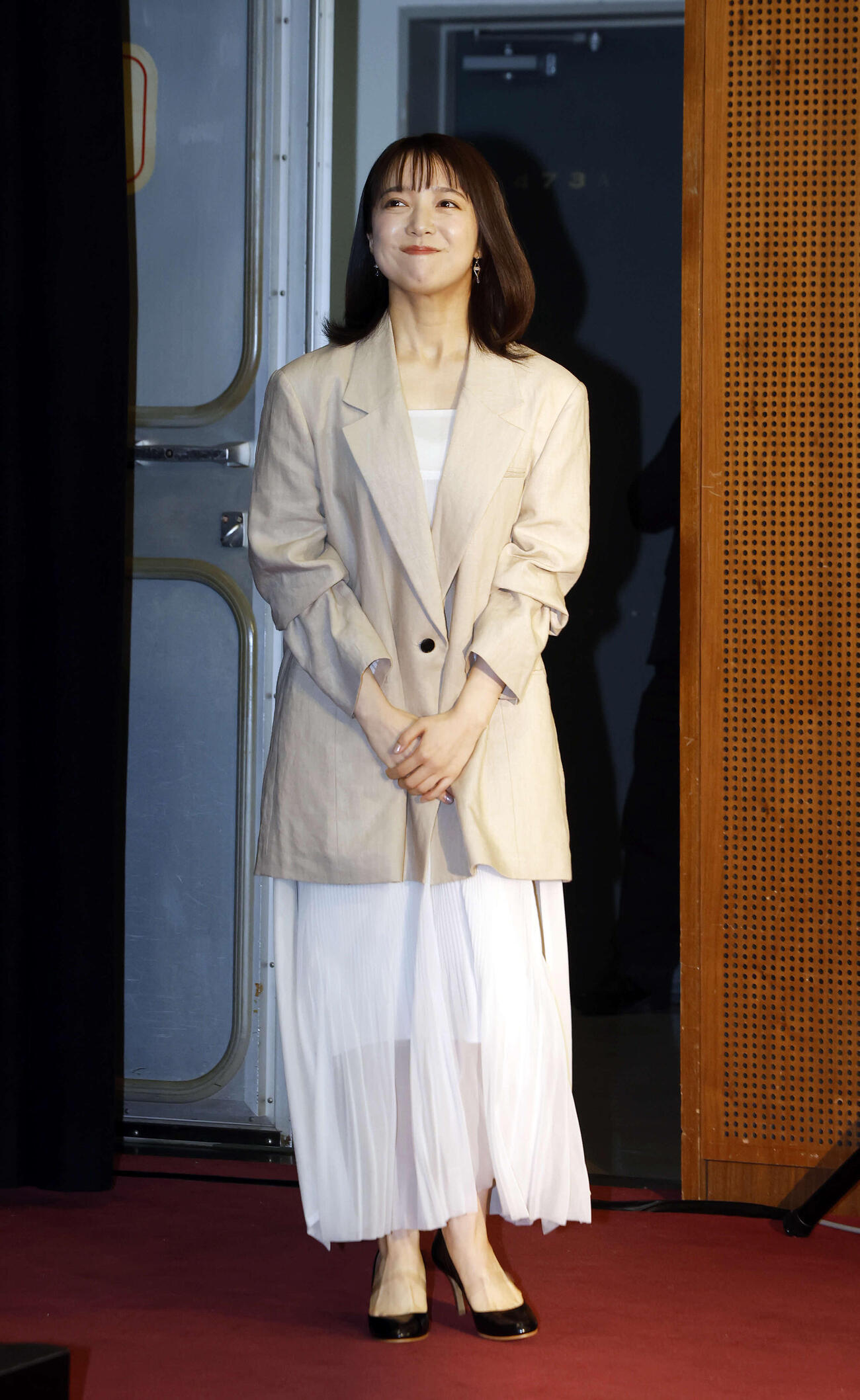 2027年大河ドラマ「逆賊の幕臣」出演者発表会見に登壇する上白石萌音（撮影・山本朝陽）