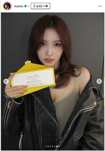 TWICEモモのインスタグラムから