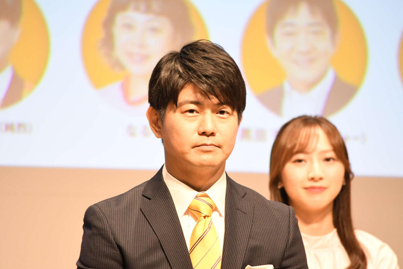 読売テレビ朝の新番組「テッパン朝ライブ　じゅーっと！」のメインMCに決まった西山耕平アナウンサー（撮影・阪口孝志）
