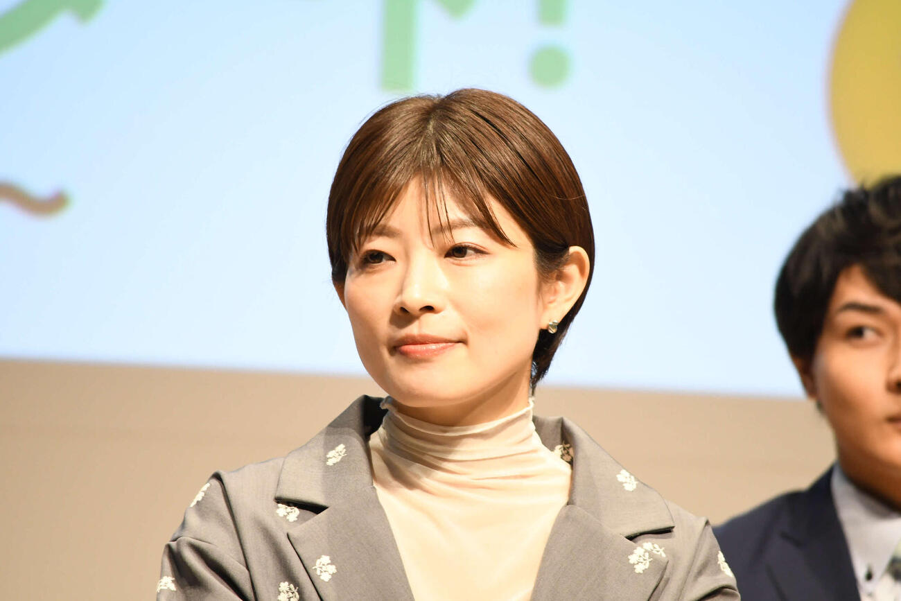 読売テレビ朝の新番組「テッパン朝ライブ　じゅーっと！」のメインMCに決まった林マオアナウンサー（撮影・阪口孝志）
