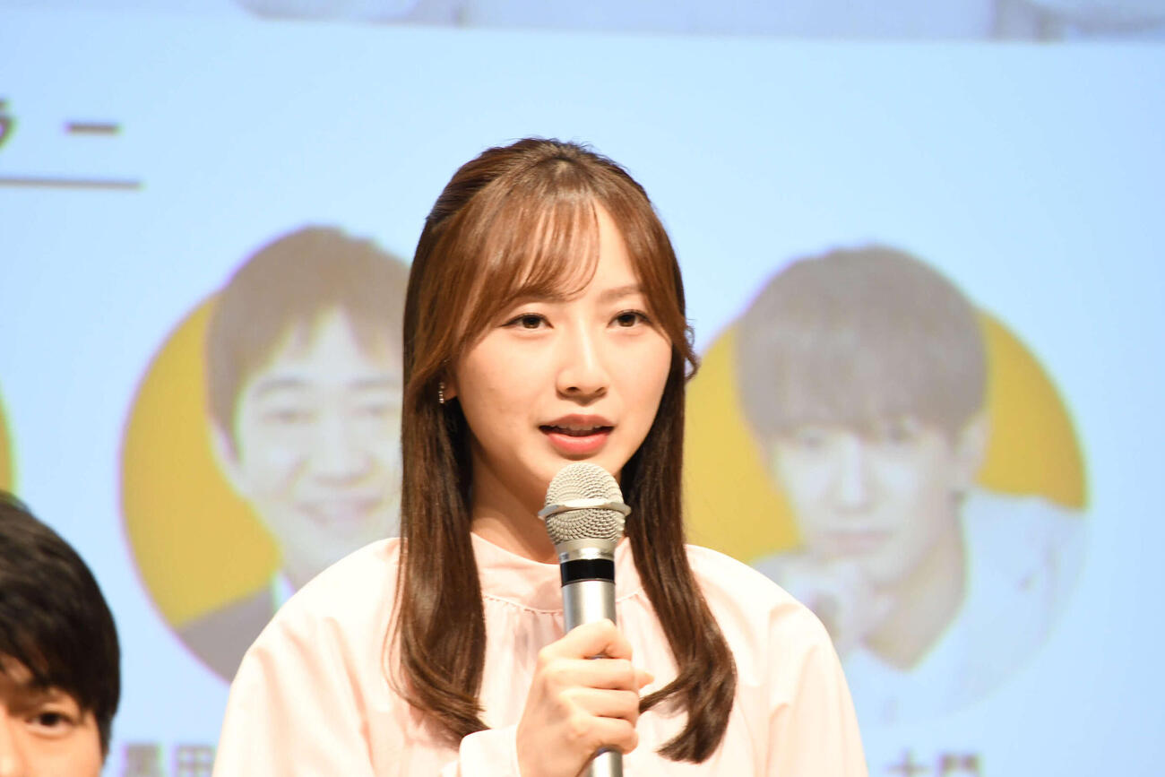 読売テレビ朝の新番組「テッパン朝ライブ　じゅーっと！」のサブMCに決まった吉澤真彩アナウンサー（撮影・阪口孝志）
