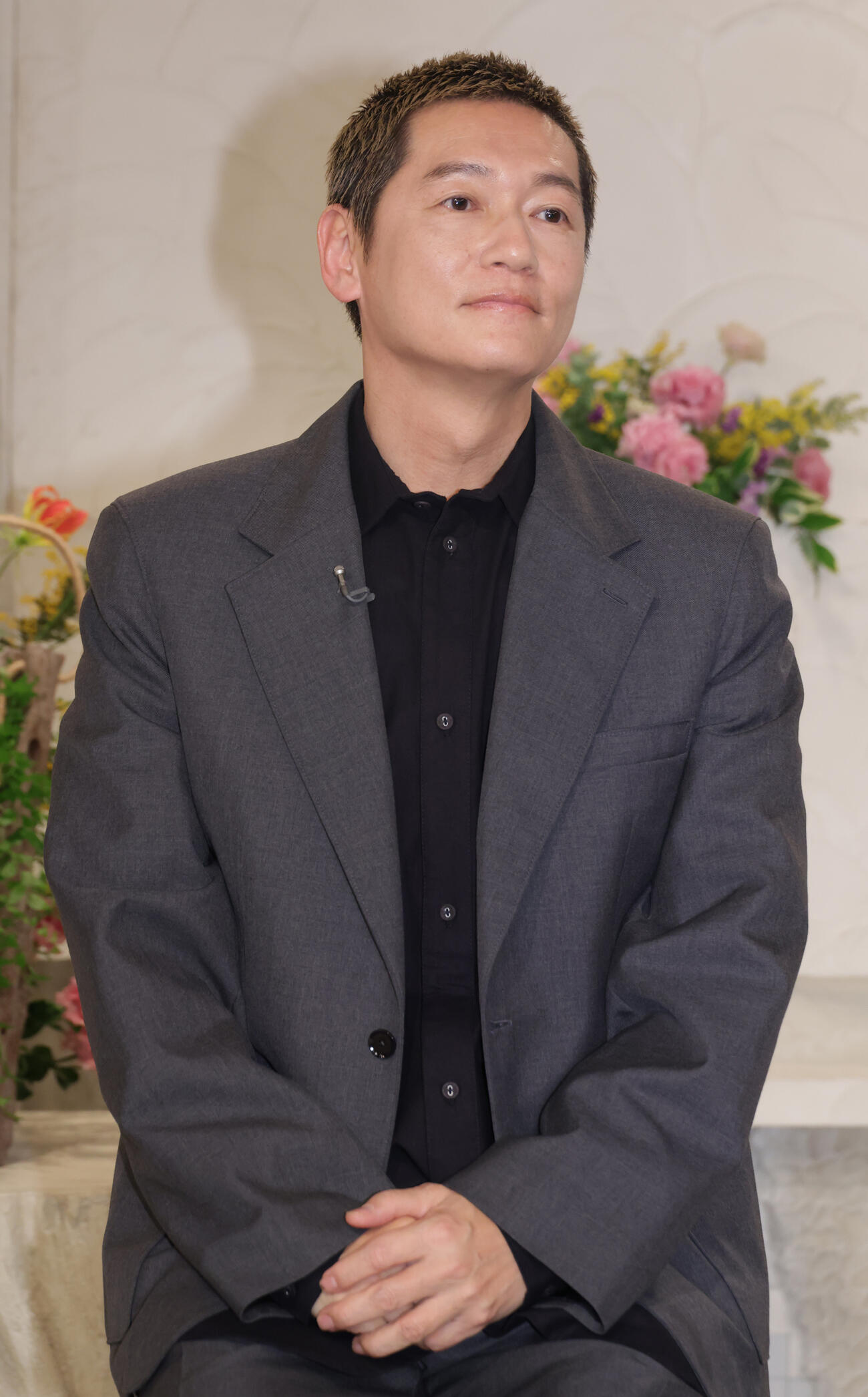 取材会を行った「日曜美術館」歴代司会者の井浦新（撮影・中島郁夫）