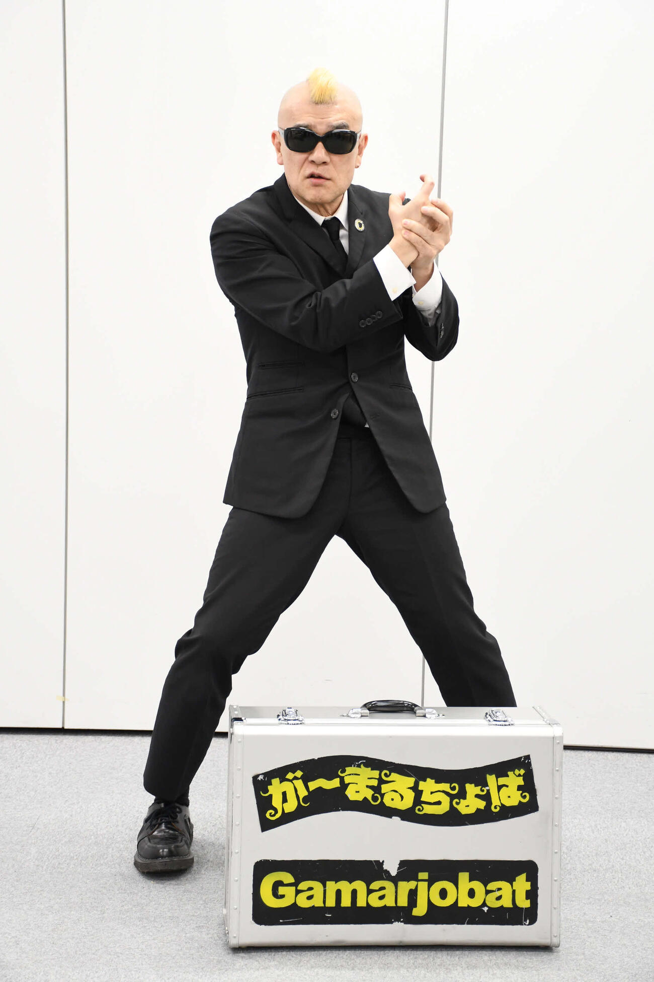 公演の意気込みを語った、が～まるちょば（撮影・阪口孝志）