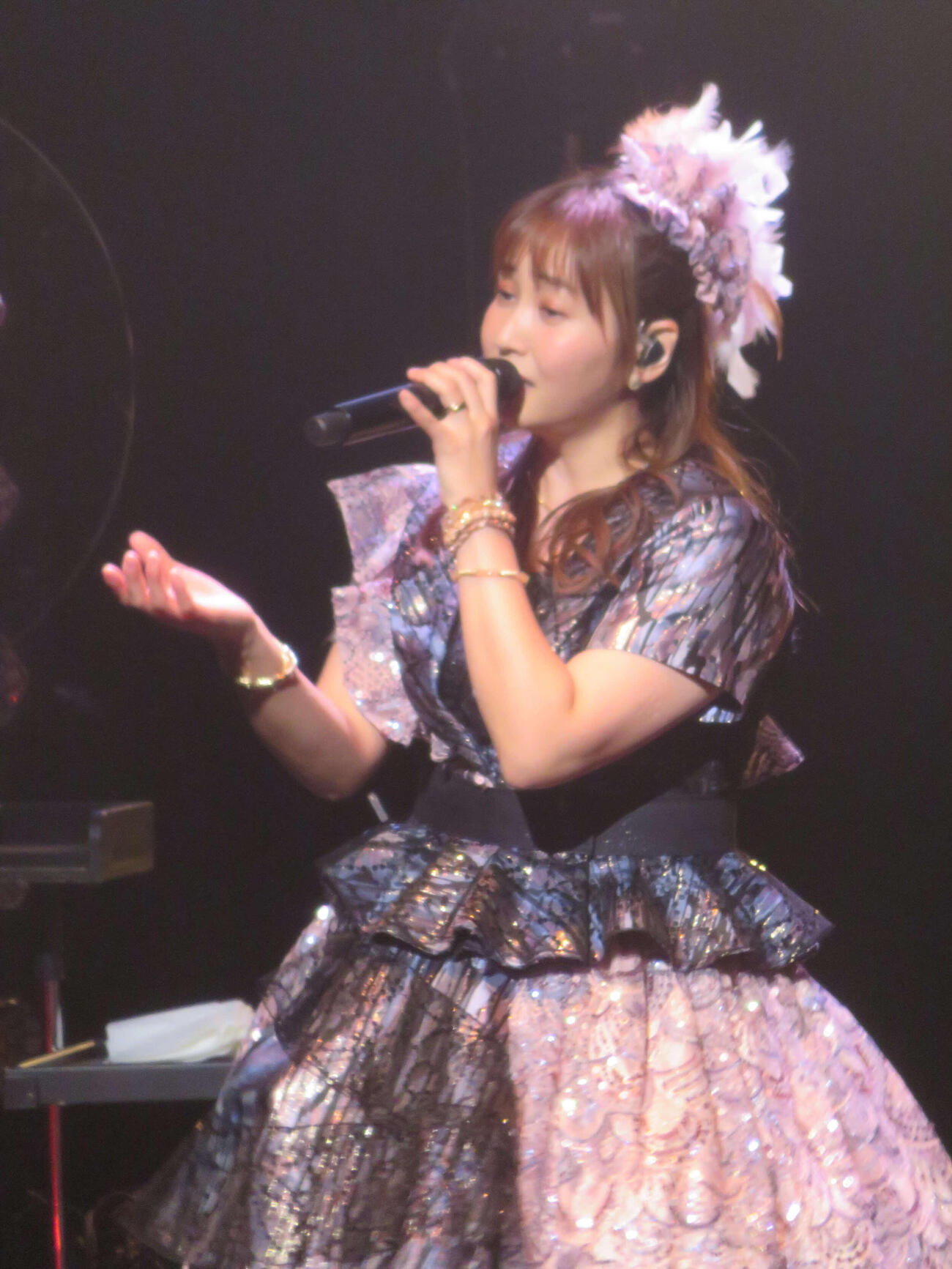 藤本美貴誕生日トーク＆ライブを行った藤本美貴（撮影・川田和博）