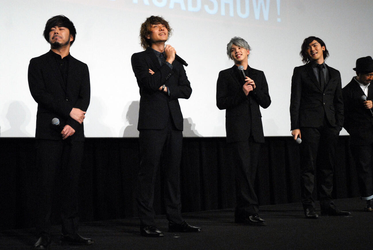 MY FIRST STORYの、左からNob、Kid’z、Hiro、Teru（2017年2月撮影）
