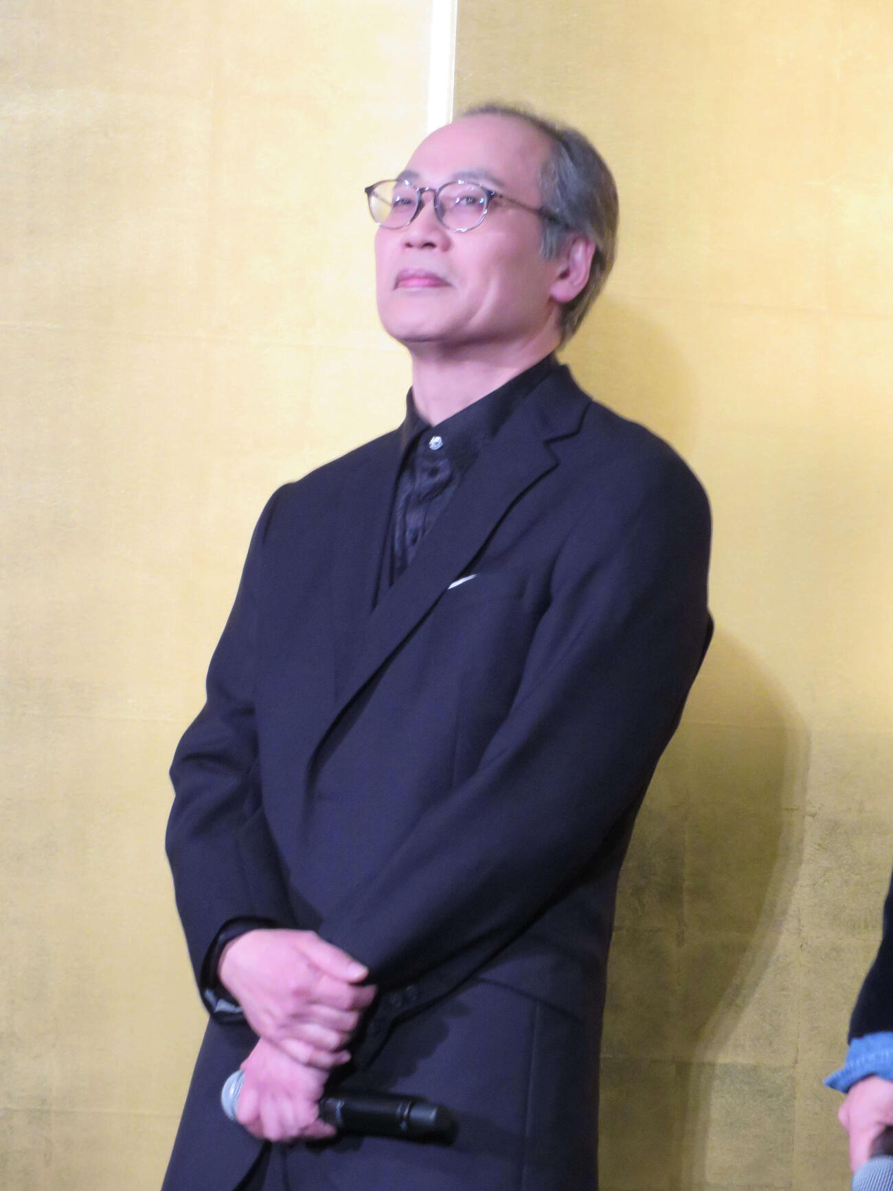 映画「木挽町のあだ討ち」初日舞台あいさつに登壇した正名僕蔵（撮影・村上幸将）
