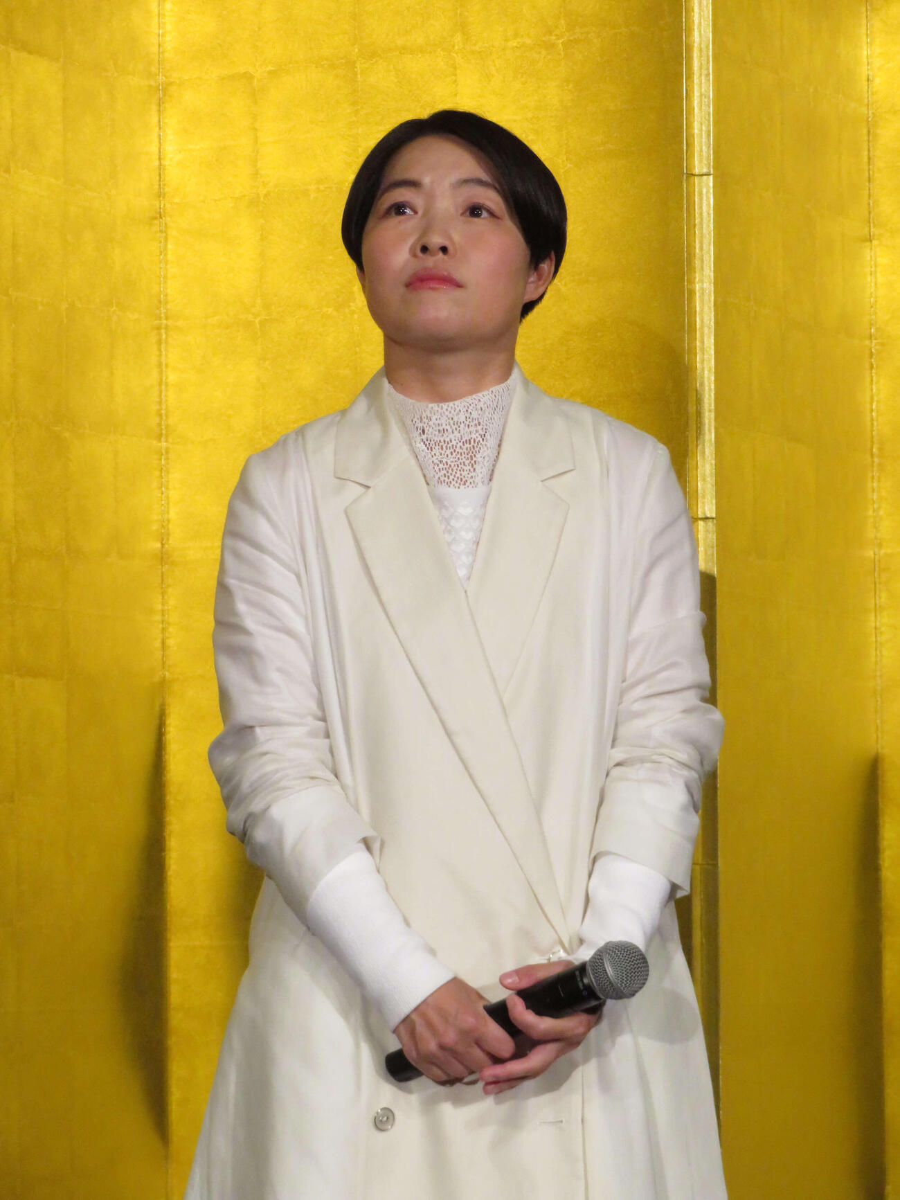 映画「木挽町のあだ討ち」初日舞台あいさつに登壇したイモトアヤコ（撮影・村上幸将）