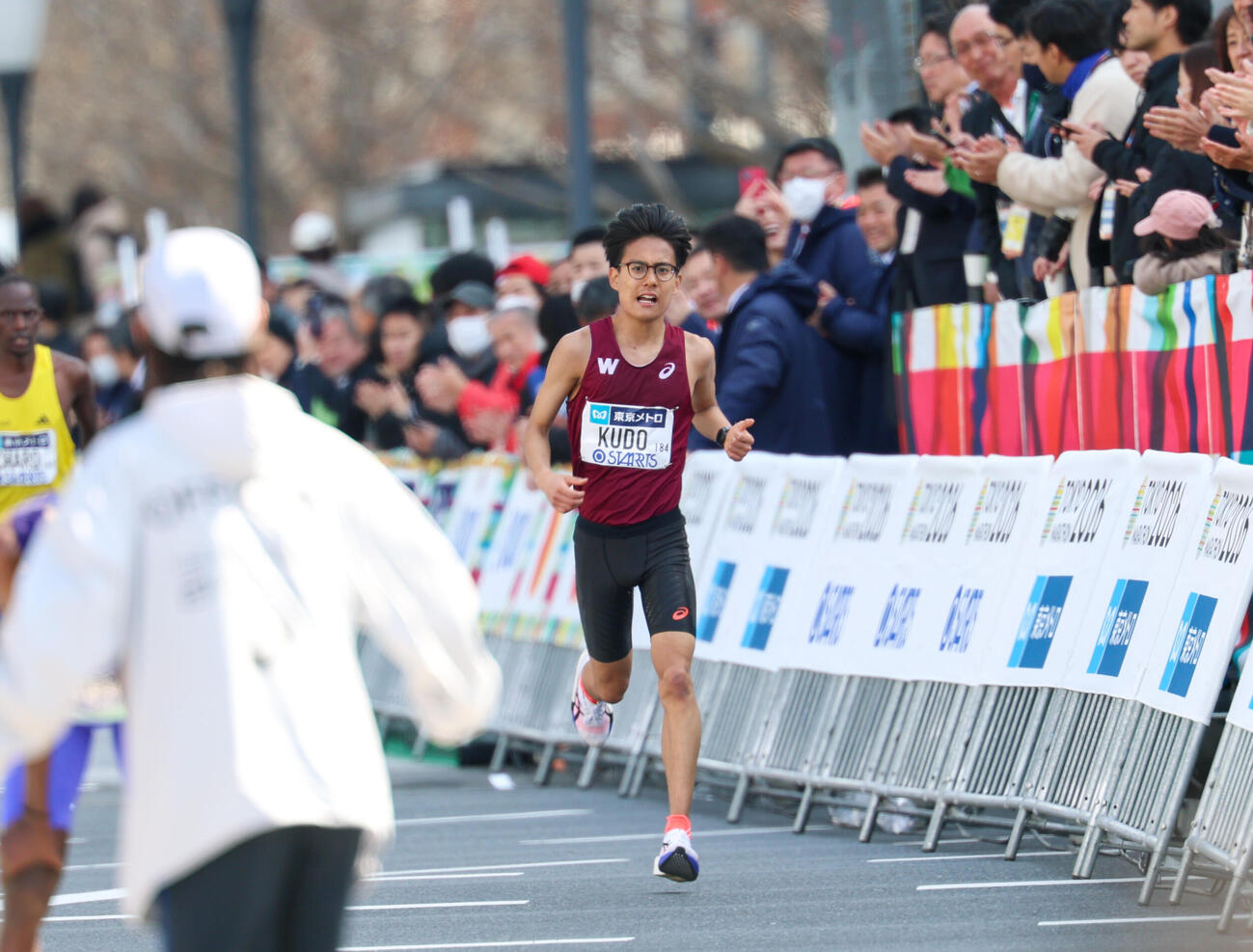 男子20位でゴールする工藤（撮影・増田悦実）