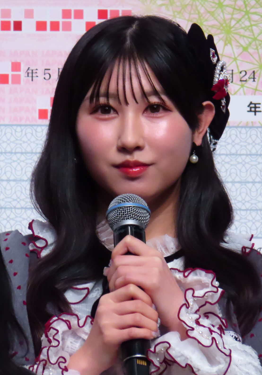 「マイナカードの利用促進」記者発表会に出席した山本杏奈